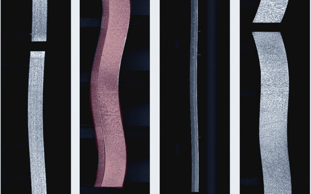 3D-Oberflächeninspektion Automotive – OCTUM Digitalisierte Oberfläche von Kolbenringen, die mit einer Laser-Scanner erfasst und ausgewertet wird